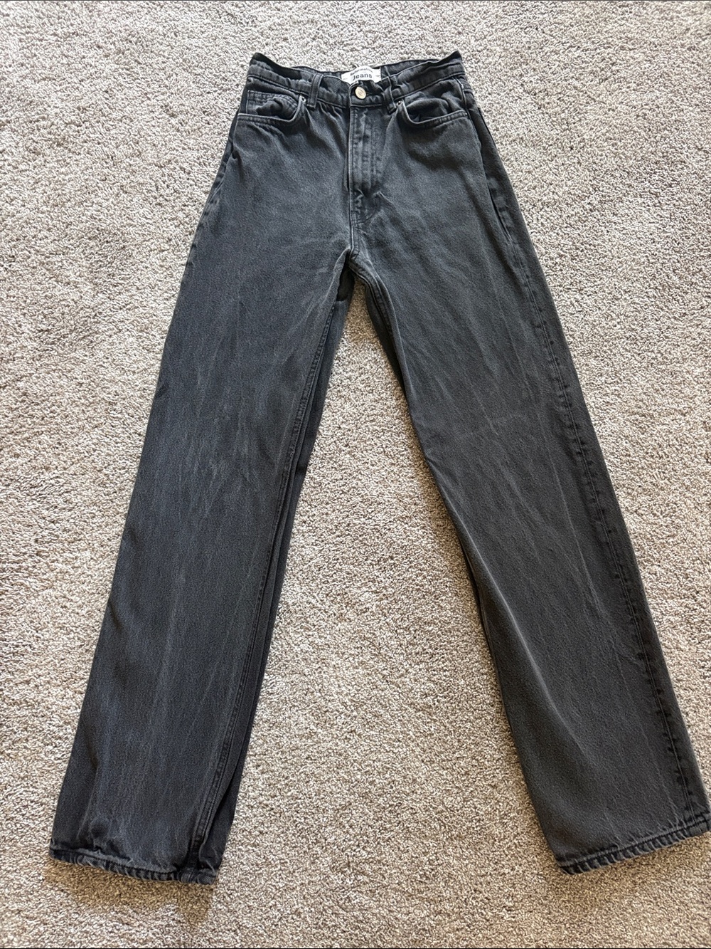 Reformation Wilder High Rise Wide Leg Jean in Black